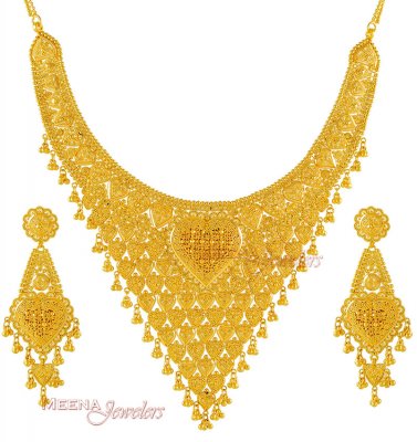 Gold Bridal Necklace Set ( Bridal Necklace Sets )