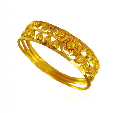 22kt Yellow Gold Ring - Rilg22833 - 22kt Yellow Gold Ring for ladies ...