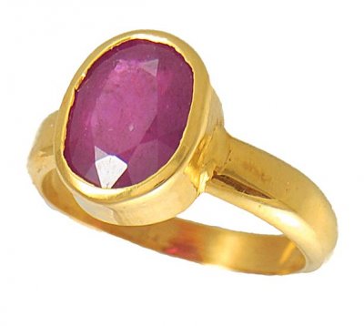 22kt Ruby (Astrological ring) ( Astrological BirthStone Rings )