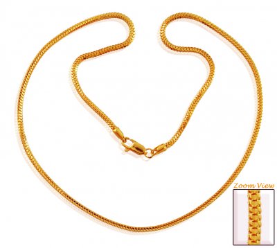 22K Gold Mens Chain (18In) ( Men`s Gold Chains )