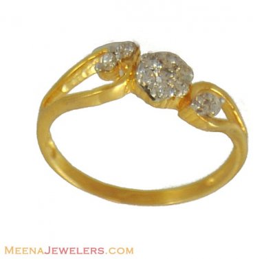 Diamond Yellow Gold Ring ( Diamond Rings )