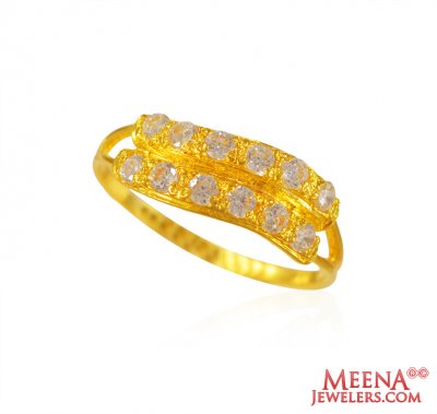 22kt Gold Signity Ring for ladies ( Ladies Signity Rings )