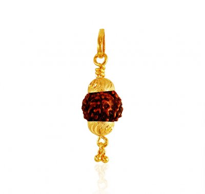 22 Karat Gold Rudraksha Pendant ( Ganesh, Laxmi and other God Pendants )