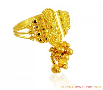 22K Gold Hangings Ring ( Ladies Gold Ring )