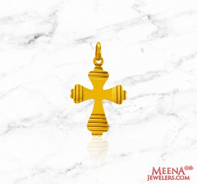 22kt Gold Cross  Pendant  ( Jesus Cross Pendants )
