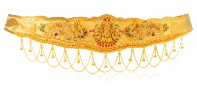 22Karat Gold Peacock Kamar Patta ( Gold Waist Belt )
