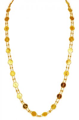 22Kt Gold Coins Chain - chfc20691 - 22K Gold chain is designed in an ...