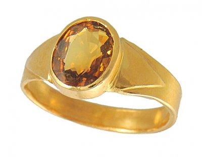 22kt Yellow Sapphire (Ring) ( Astrological BirthStone Rings )