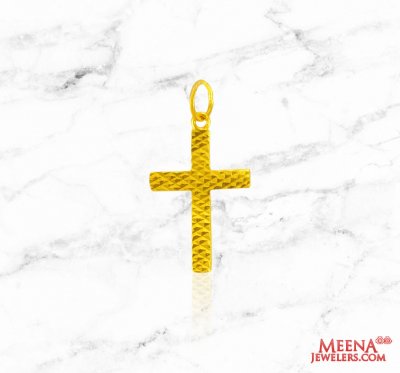 22Kt Gold Cross Pendant ( Jesus Cross Pendants )
