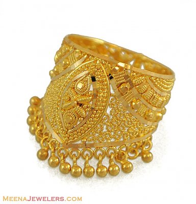 Indian Gold Ring (22 Karat) ( Ladies Gold Ring )