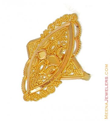 22K Gold Ladies filigree Ring ( Ladies Gold Ring )