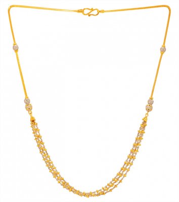 22Kt Gold Fancy Chain for Ladies ( 22Kt Gold Fancy Chains )