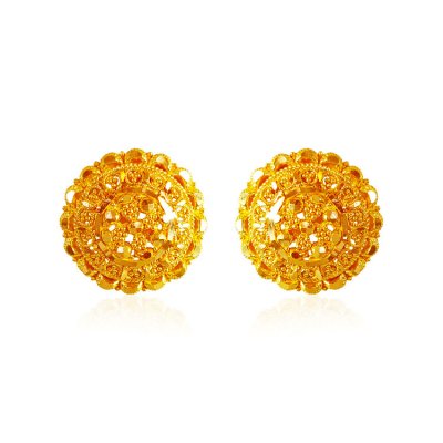 22 karat Gold Earrings ( 22 Kt Gold Tops )