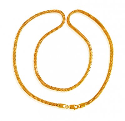 22Kt Gold snake Chain (20 Inch) ( Men`s Gold Chains )