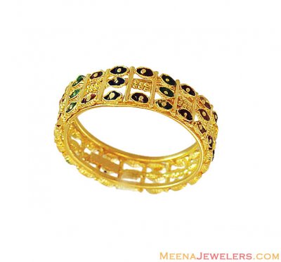 22Kt Gold Fancy Indian Band ( Ladies Gold Ring )