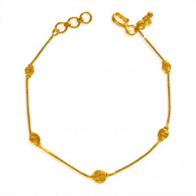 22Kt Gold Bracelet for Girls ( Ladies Bracelets )