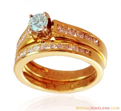 18K Gold Diamond Solitaire Ring ( Diamond Rings )