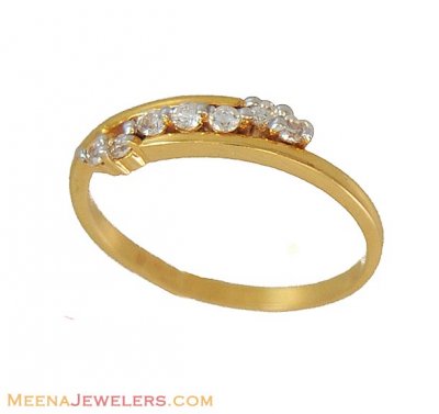 22Kt Gold Signity Ring ( Ladies Signity Rings )