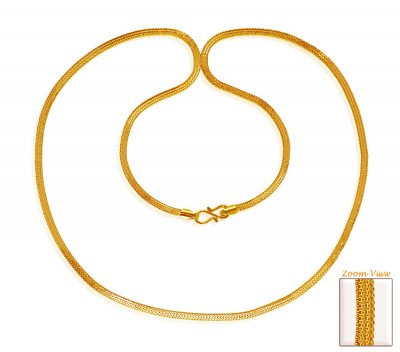 22Kt Gold Mens Chain 24 Inches ( Men`s Gold Chains )