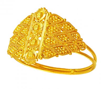 Ladies Gold Fancy Ring ( Ladies Gold Ring )
