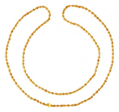 Gold  White Tulsi Mala 22K ( 22Kt Long Chains (Ladies) )