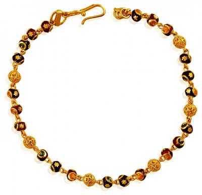 Gold Balls Meenakari Bracelet  ( Ladies Bracelets )