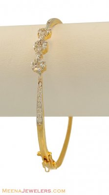 Diamond Bangle (18K Gold) ( Diamond Bracelets )