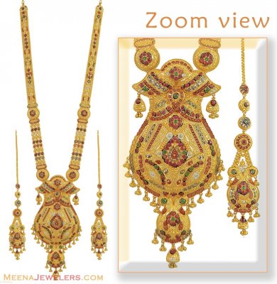 22K Gold Patta Set(Bridal Necklace) ( Bridal Necklace Sets )