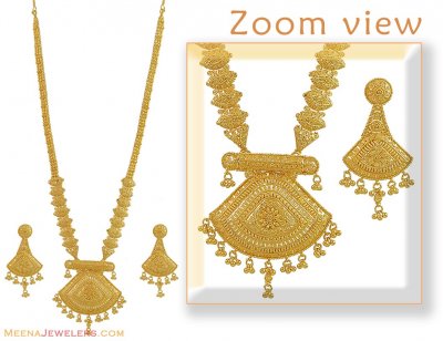 Indian Patta Haar (Gold Set) ( Bridal Necklace Sets )