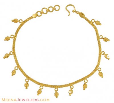 22K Gold Fancy Bracelet ( Ladies Bracelets )
