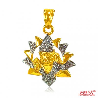 22 Kt Gold Sainath Pendant ( Ganesh, Laxmi and other God Pendants )