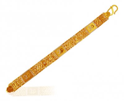 22K Gold OM Bracelet ( Men`s Bracelets )