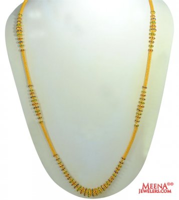 Meenakari Chain (34 Inches) ( 22Kt Long Chains (Ladies) )