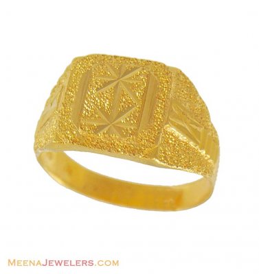 22k Exquisite Gold Ring(Mens) ( Mens Gold Ring )