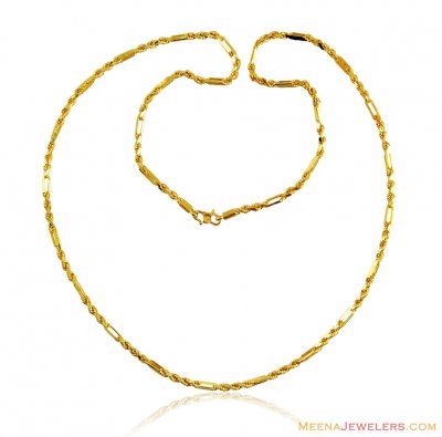 Mens 24 in Gold Cartier Rope Chain  ( Men`s Gold Chains )