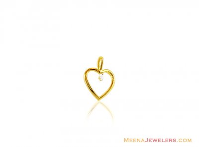 14K Yellow Gold Diamond Pendant ( Diamond Pendants )
