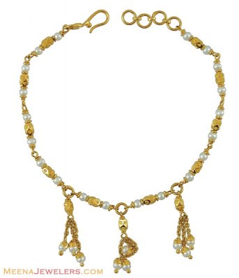 22kt Gold Pearl Bracelet ( Ladies Bracelets )