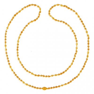 22Karat Gold White Tulsi Mala ( 22Kt Long Chains (Ladies) )