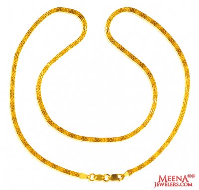 22Kt Gold Chain (18 In) ( Men`s Gold Chains )