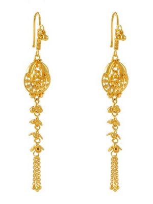 22Kt Gold Fancy Earrings ( Long Earrings )