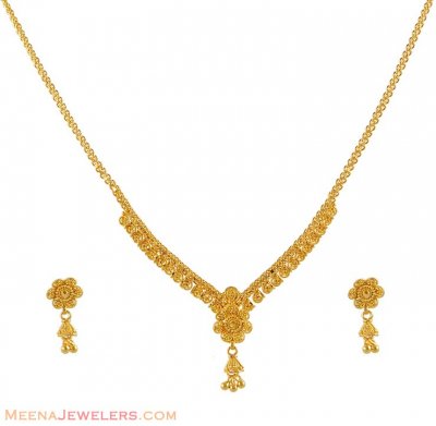 Gold light necklace set ( Light Sets )