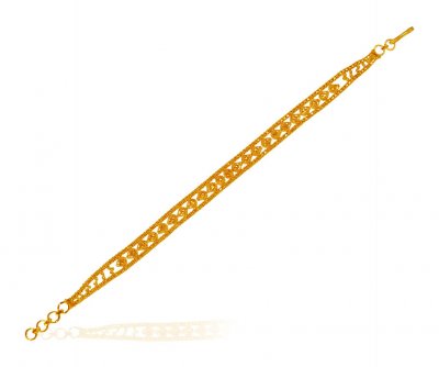 22 Kt Gold Ladies Bracelets - BrLa21816 - 22Kt Gold ladies bracelet is ...