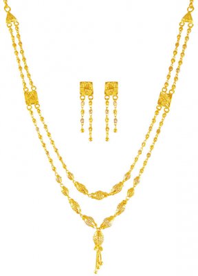 22KT Gold Layered Necklace Set ( Light Sets )