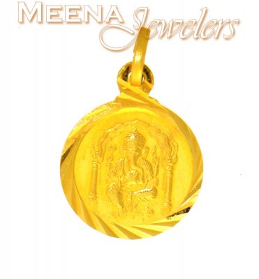 Lord Ganesh Pendant (22K Gold) ( Ganesh, Laxmi and other God Pendants )