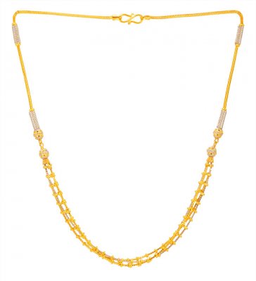 22KT Gold Designer Necklace Chain ( 22Kt Gold Fancy Chains )