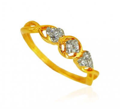 22kt Gold Signity Ring for ladies ( Ladies Signity Rings )