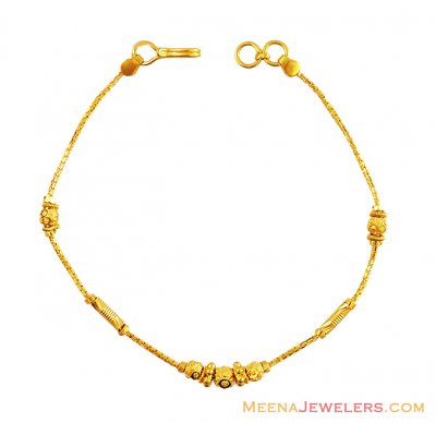 22K Gold Balls Bracelet  ( Ladies Bracelets )