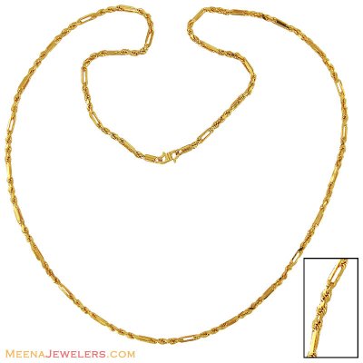 22k Mens Cartier Rope Chain ( Men`s Gold Chains )