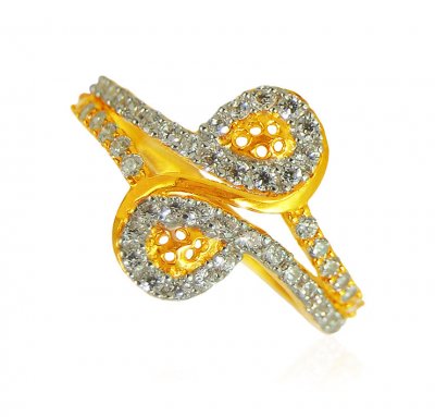 22Karat Gold Signity Ring ( Ladies Signity Rings )