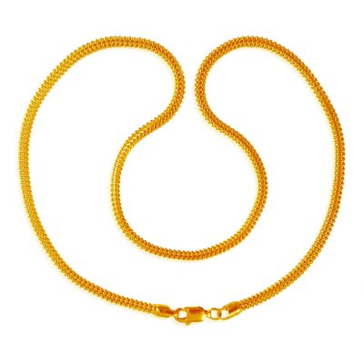 22Karat Yellow Gold Chain  ( Plain Gold Chains )